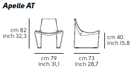 croquis apelle lounge chair midj
